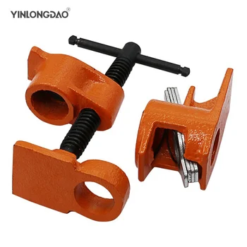 

3/4 1/2 inch Heavy Duty Pipe Clamp Woodworking Wood Gluing Pipe Clamp Pipe Clamp Fixture Carpenter Woodworking Tools Set