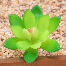 1 шт. искусственные нежные зеленые суккулентные растения декоративные колья и ветровые Спиннеры сказочные миниатюры сад Террариум с мхом ремесла