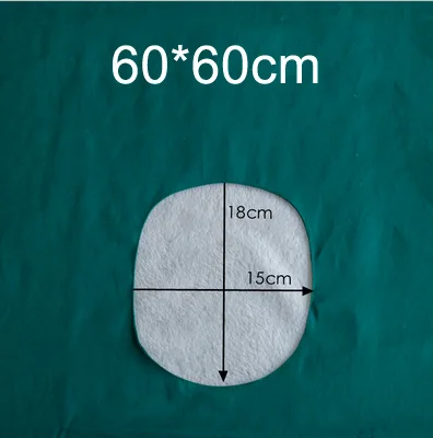 60-60cm Surgical Cloth Hole Towel Cotton Green Cloth Surgical Treatment Towel High Temperature Disinfection Surgical Towels with Hole - Цвет: 60-60cm