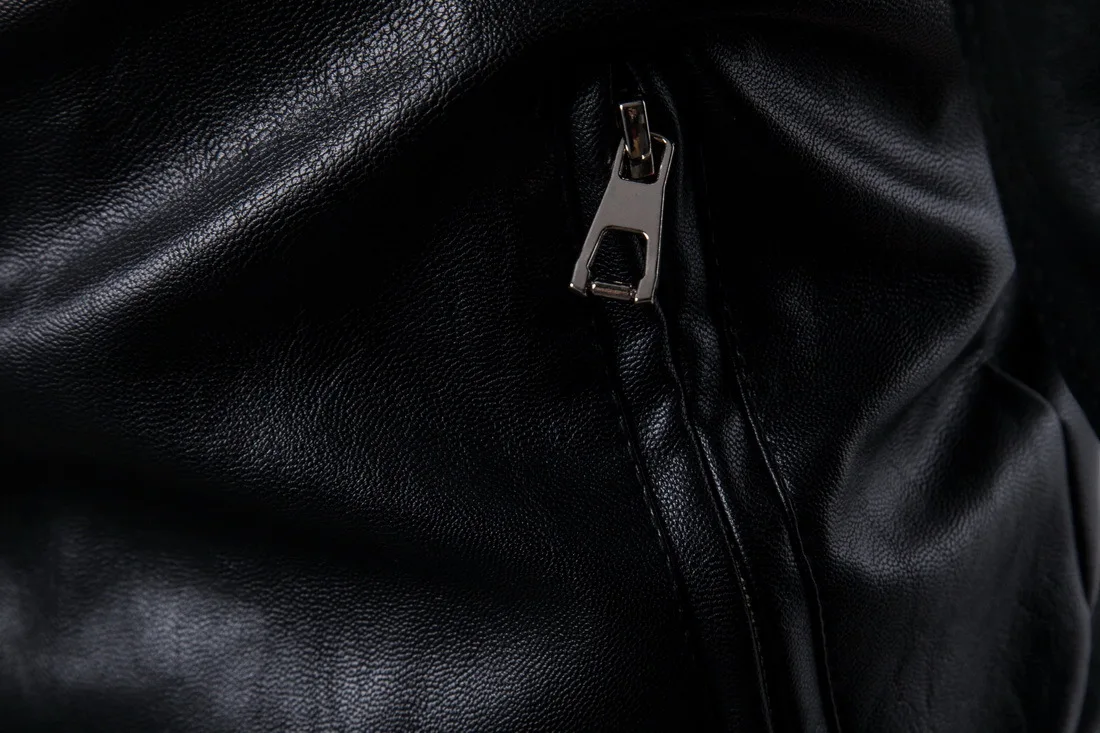 [Код] Европейский Бутик панк метросексуал человек с капюшоном Байкерская кожаная куртка мотоциклетная кожаная куртка пальто B051