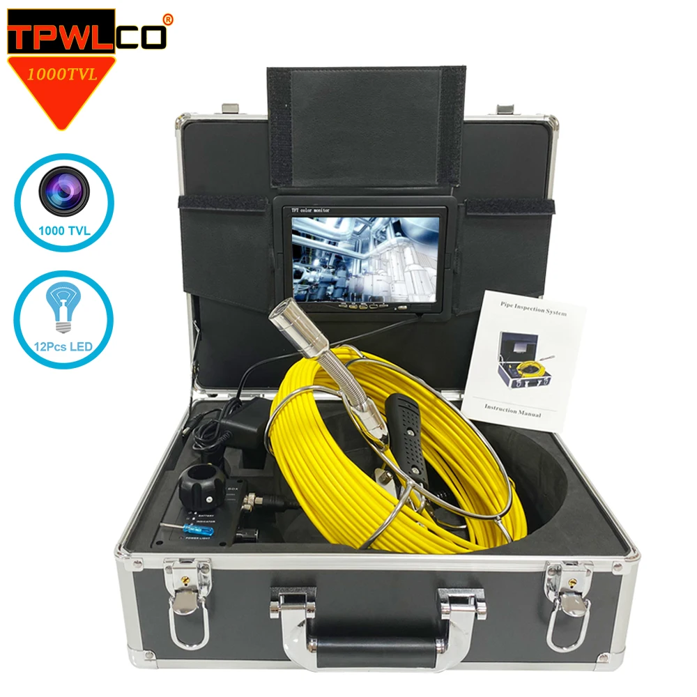 

Камера для очистки труб HD 1000TVL, 12 В, 4500 мА · ч