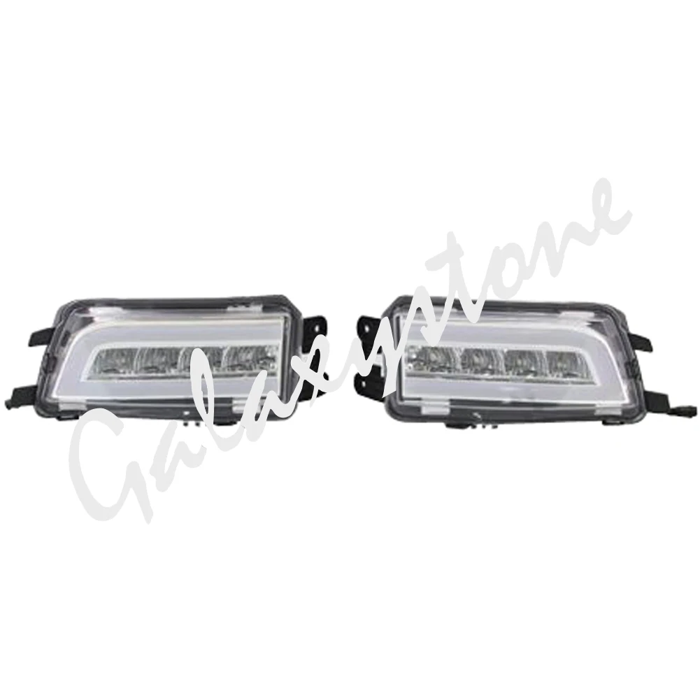 Для VW Passat B8 2016 2017 2x новые белые светодиодные дневные Противотуманные фары DRL Run