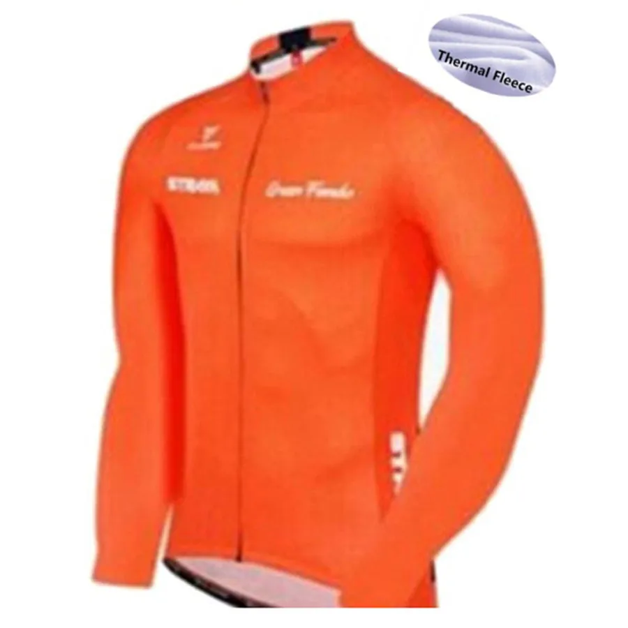 Осень/Зима термо флис для мужчин Велоспорт Джерси с длинным рукавом Por Team STRAVA MTB Ropa maillot велосипедный велосипед одежда - Цвет: Thermal Shirts 11