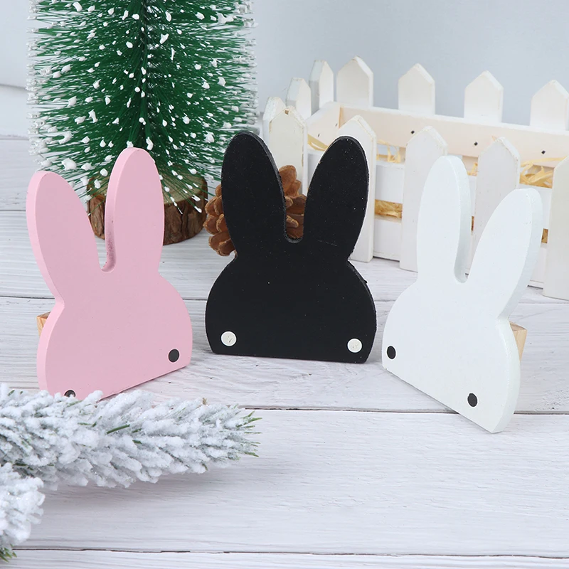 1 PC Cute Rabbit Wooden Hook Clothes Hooks On Wall Decorate Kids Children Room Wall Hanger Hooks home decoration