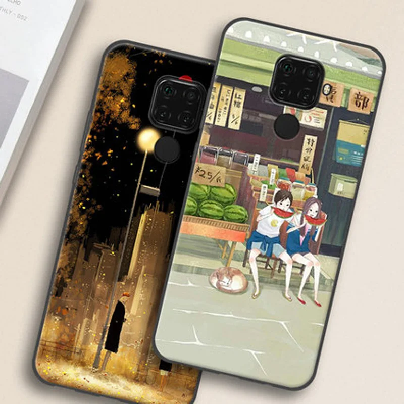 6,2" Coque корпус телефона Fundas для Huawei Nova 5i Pro Чехол Nova5iPro SPN-AL00 Мягкий Силиконовый ТПУ чехол для телефона Nova5i Pro защитные чехлы