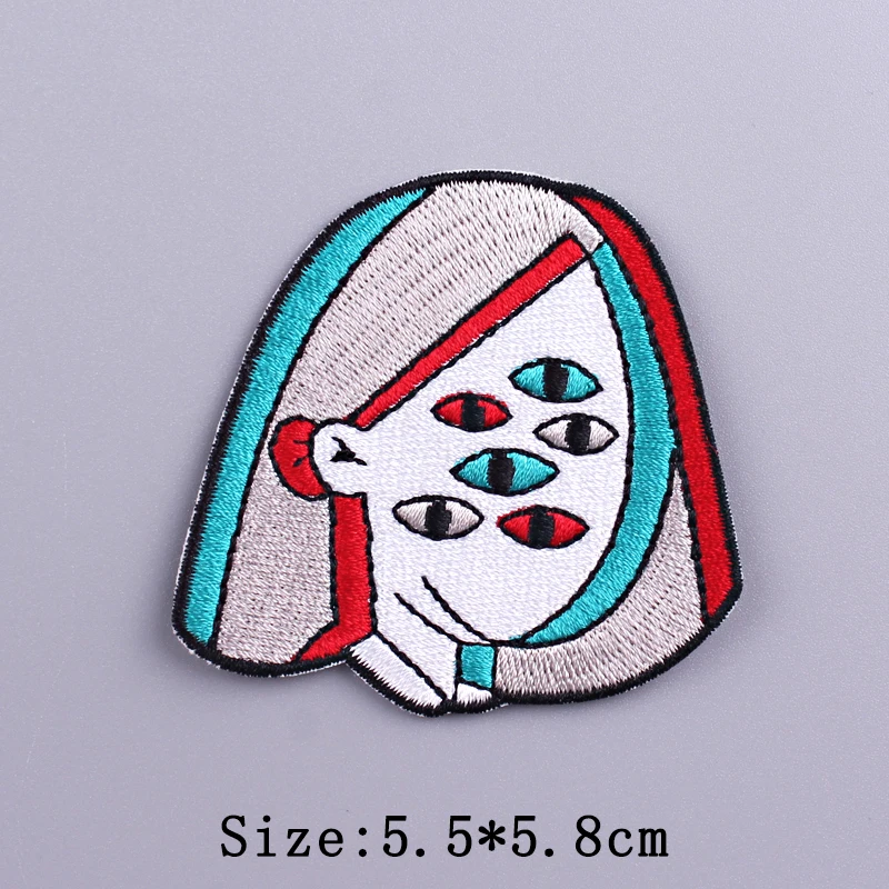 Wilderness Patch Crystal Embroidered Patches For Clothing Letter Patch Iron On Patches On Clothes Stripe Badges Stickers Decor