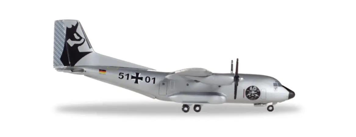 Herpa Luftwaffe Transall C-160-LTG 61 60-летний юбилей 1/500 литье под давлением модель самолета