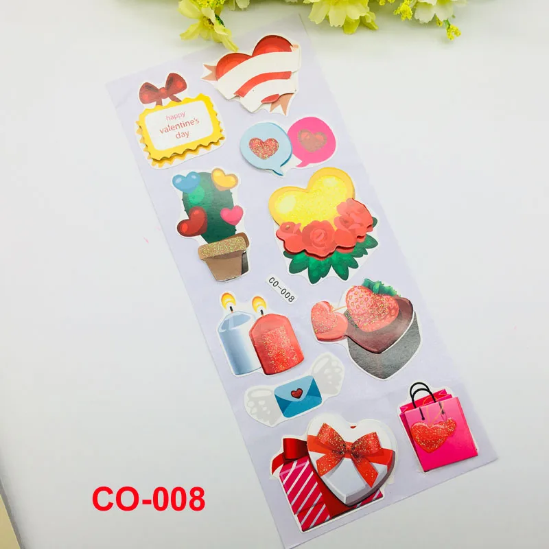 CO-008 3D наклейки Ярлыки-бабочки украшение дневника набор для скрапбукинга ручной работы Альбом для карт Alinacraft - Цвет: CO-008