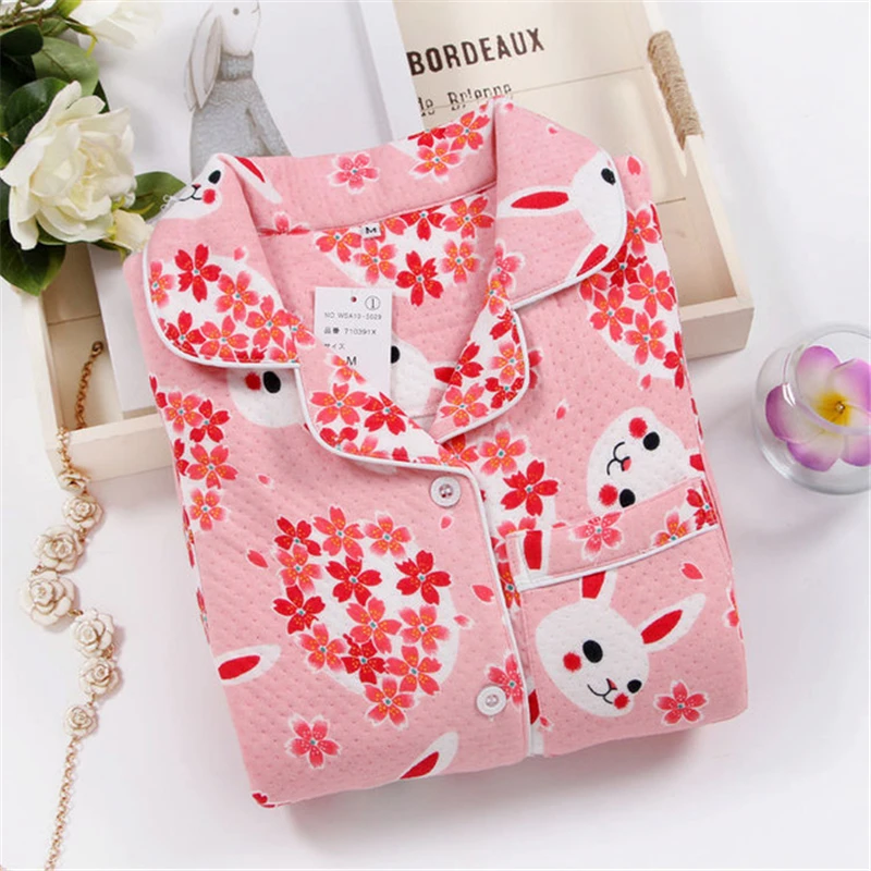 Пижамы; Одежда для беременных женщин; пижамы для кормления грудью после родов; теплый свободный домашний Ночной костюм - Цвет: pink