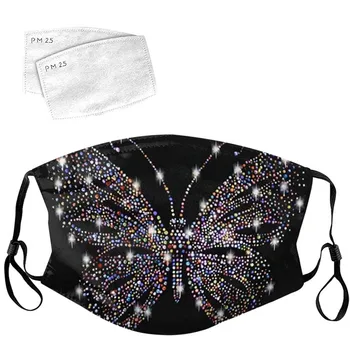 

Face Mask fashion Washable Breathable Reusable 1pc Mask With 2pc Filter Printed Mascarilla Con Filtro Dustproof Windproof Masks