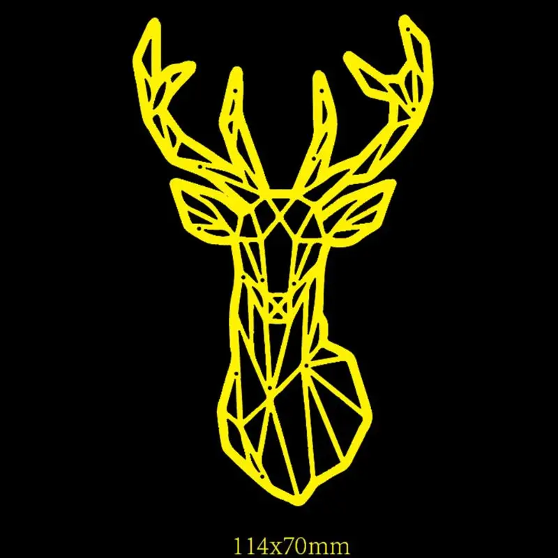 

Deer Head Metal Cutting Dies Stencil DIY Scrapbooking Album Stamp Paper Card Embossing Decor Craft