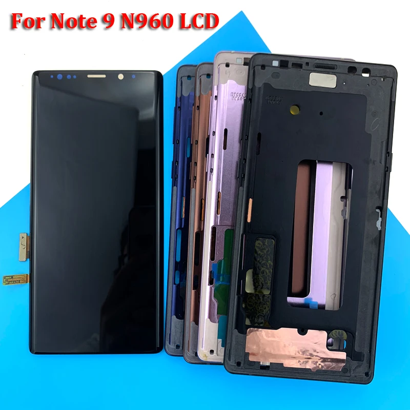 Класс AAA Note9 Lcd с рамкой дисплей сенсорный экран дигитайзер сборка для samsung Note 9 N960 N960F N960D lcd+ инструменты