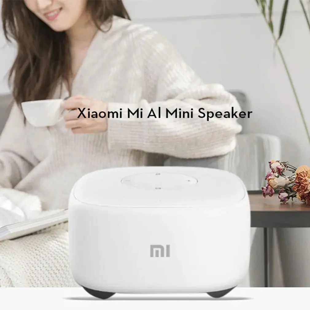 Xiaomi Mini 2,4g Wifi голосовой смарт-динамик Draadloze Draagbare динамик Bluetooth 4,1 Met 4 Microfoon voor контроллер для умного дома