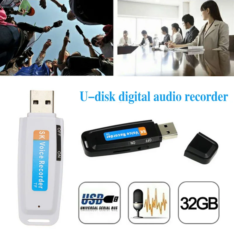 Мини USB диктофон ручка U-диск Профессиональный флэш-накопитель цифровой аудио