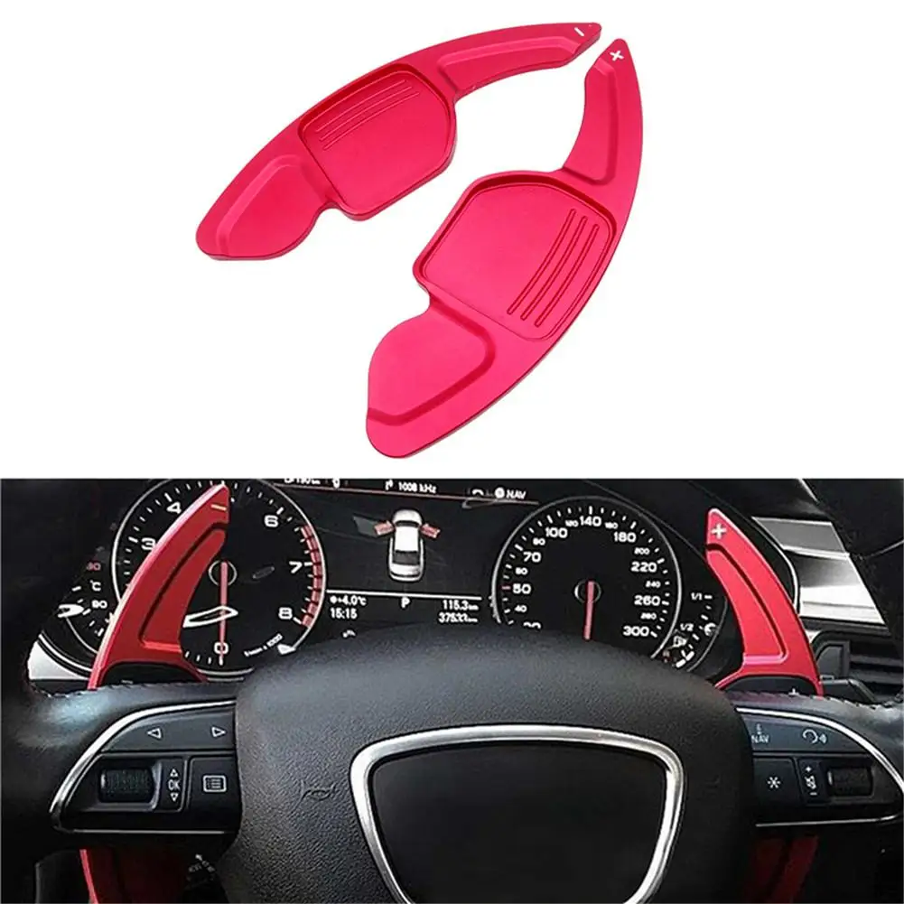 

1pair Car Steering Wheel DSG Shift Paddle Extension Shifters Sticker For AUDI A3 S3 A4 S4 B8 A5 S5 A6 S6 A8 R8 Q5 Q7 TT DSG