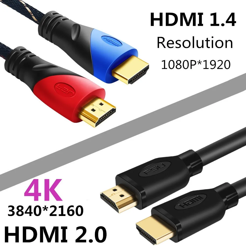 HDMI кабель 4K HDMI к HDMI 2,0 кабель Шнур для PS4 Apple tv 4K Разветвитель переключатель коробка удлинитель 60 Гц видео кабель HDMI 3 м 5 м 10 м кабель