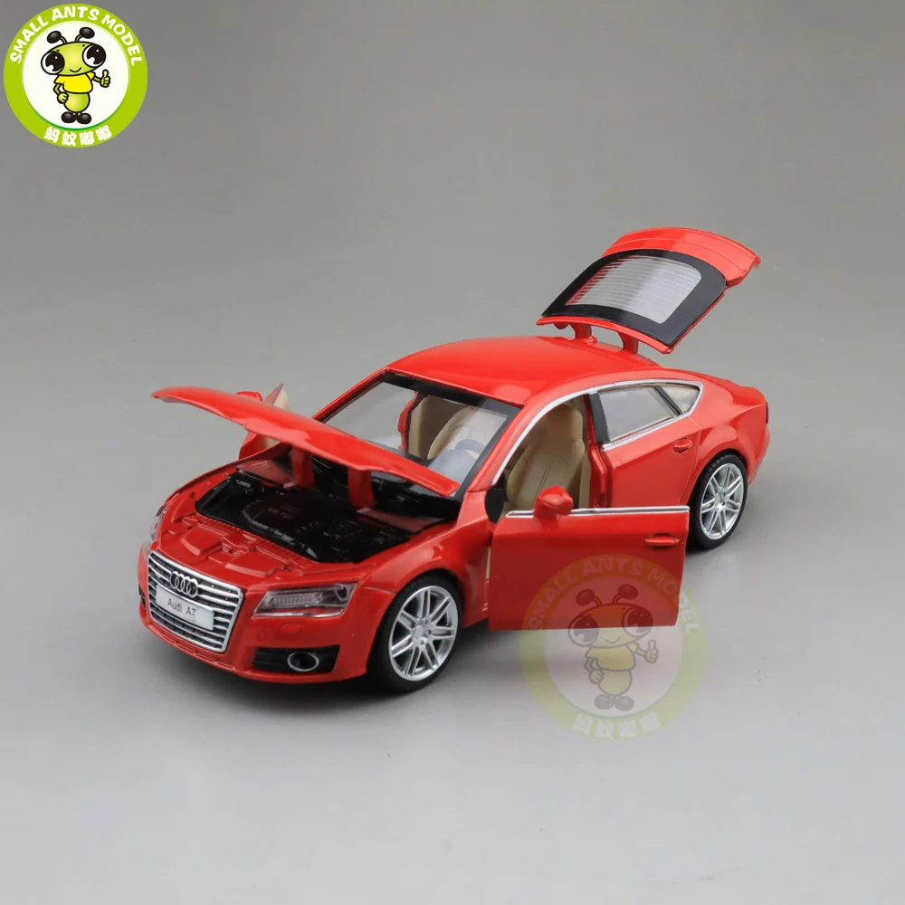 1/32 Audi A7 литая под давлением Модель автомобиля игрушки для детей Детское звуковое освещение Вытяните назад Подарки