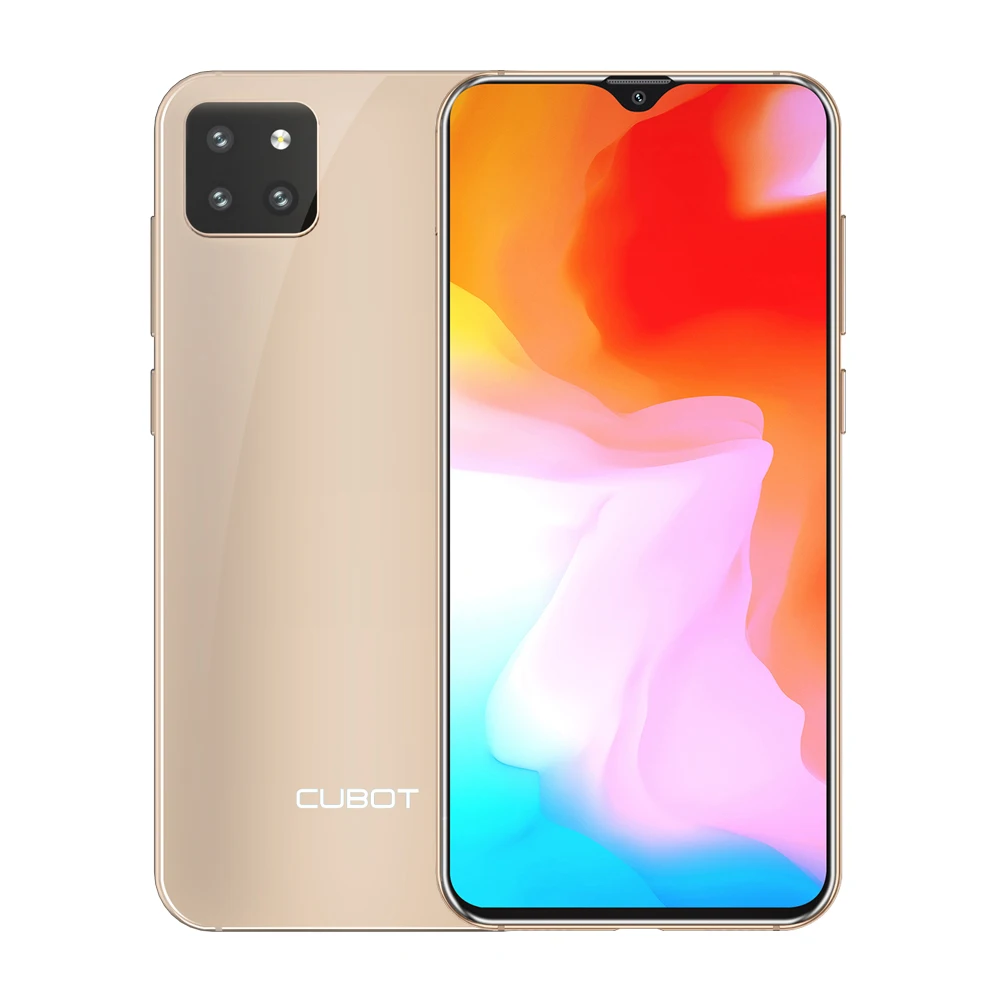 Gold Смартфон Cubot X20 Pro 6," FHD+ 2340*1080P экран капли воды 6 ГБ+ 128 ГБ Google Android 9,0 Sony AI Тройная камера 12MP+20MP+8MP Лицо ID Телефон Cellura Процессор Helio P60 4000 мАч Батарея - Цвет: Gold
