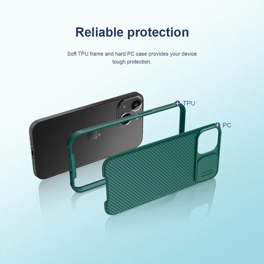 For iPhone 13 13 Pro Max Case Nillkin CamShield Pro Anti-fall Slide Lens Protection Cases For iPhone 13 mini Camera Back Cover
