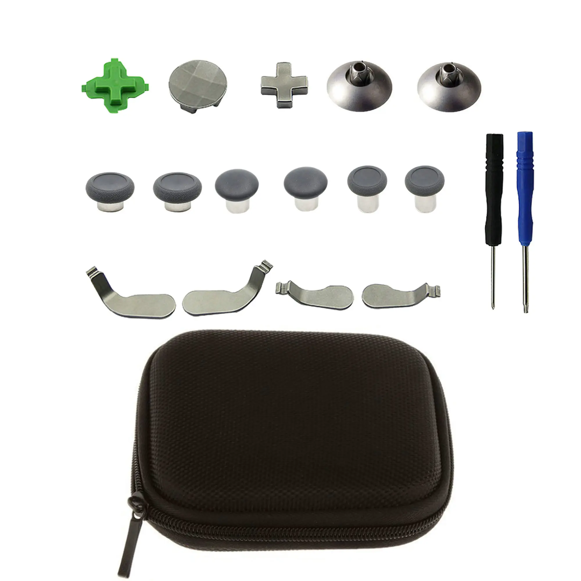 Full Set Grips Ремонт Запчасти для xbox ONE Elite геймпад передняя крышка Корпус-бампер для мобильного телефона чехол LB RB бампер ручки кнопки триггер RT/LT - Цвет: Full Set Grips