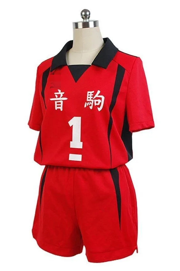 Haikyuu! Костюм для косплея Nekoma High School NO 5 NO1 Kenma Kozume клубная футболка шорты полный