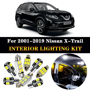 

Perfect White No Error LED interior bulb For 2001-2019 Nissan X Trail For X-Trail T30 T31 T32 Reading dome light kit Accessories