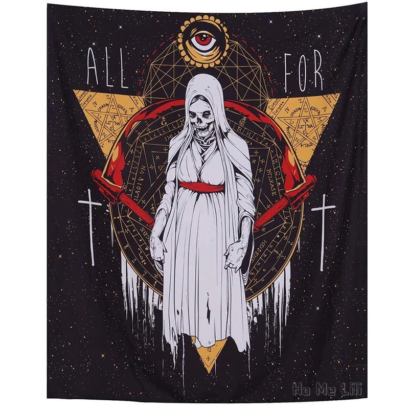 

Череп Женский Готический Скелет волшебник дьявол сглаза Астрология настенная Подвеска от Ho Me Lili гобелен