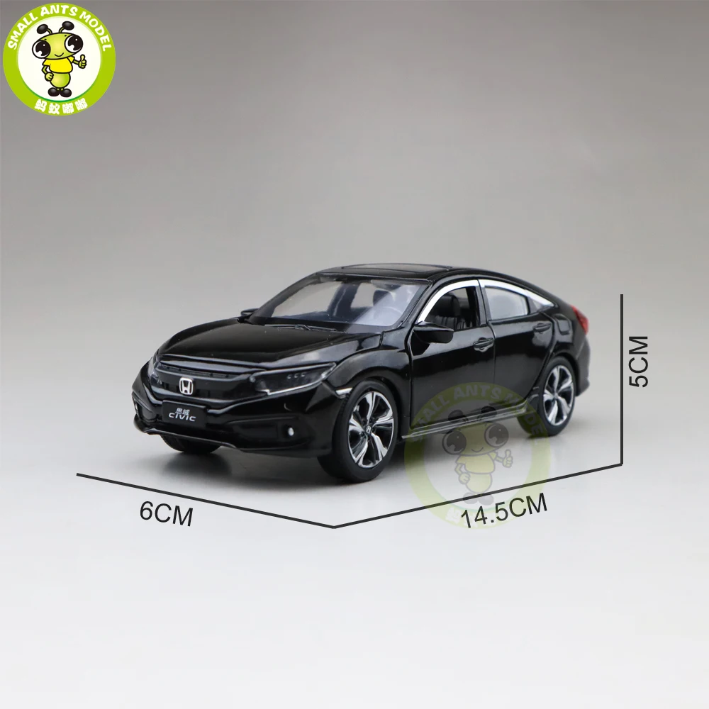 1/32 Jackiekim CIVIC литая под давлением Металлическая Модель автомобиля игрушки Дети Звук освещение подарки