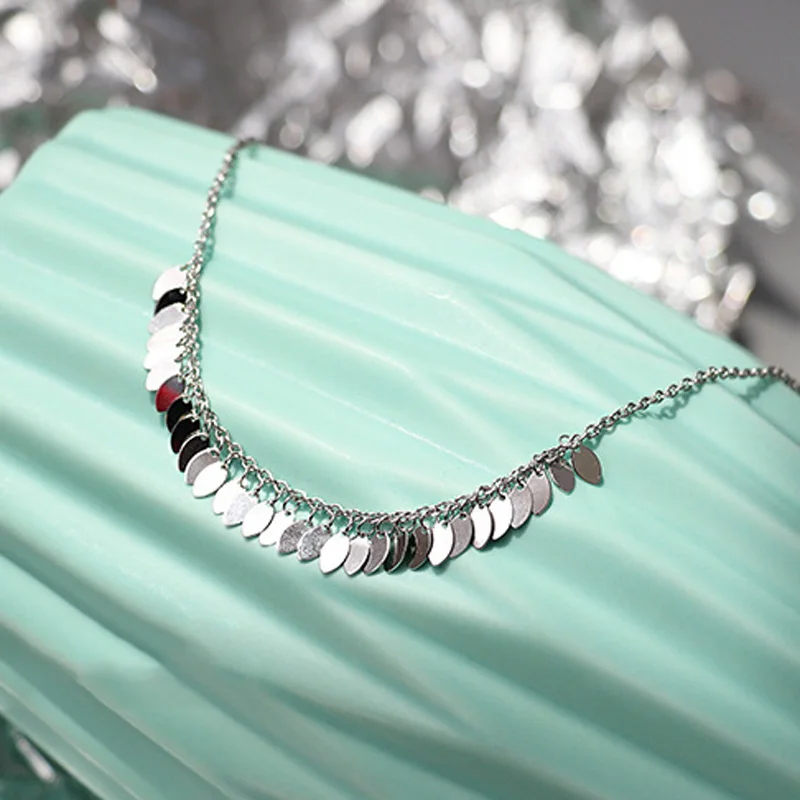 

Браслеты-анклеты женские из серебра 925 пробы, с листьями