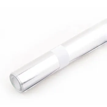 

Hot Chrome Mirror Silver Vinyl Wrap Sticker Decal Film Sheet Self-adhesive Air Bubble Free