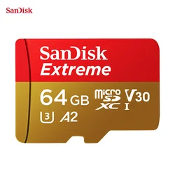 SanDisk – carte Micro SD Extreme, 32 go/64 go/128 go/256 go, U3 V30, A2, TF, mémoire Flash 