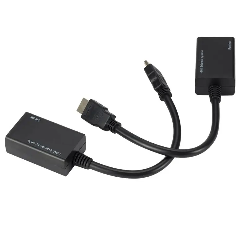 Best Price Adapter HDMI Extender To RJ45 CAT5e CAT6 Converter 1080P LAN Ethernet Network Adapter Repeater