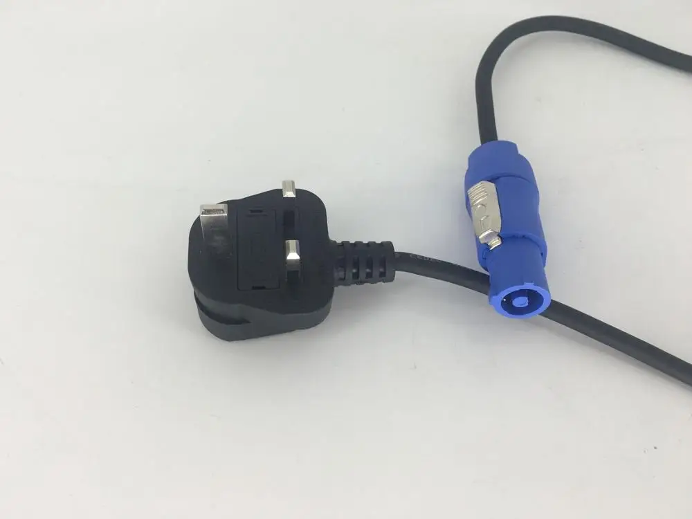 E-20pcs 1,1 м Европейский кабель питания с Европейским импульсом для сценического освещения