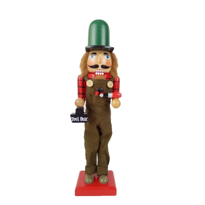 

Wooden Nutcracker Ornament Nut Cracker Figures Festive Christmas Decorations For Shelves And Tables*15Inch