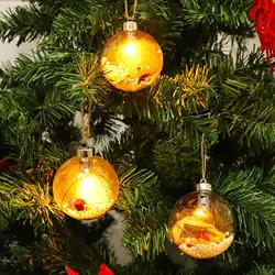 1 шт. светодиодный светильник с рождественским шаром, лампа с орнаментом, Рождественская елка, домашнее праздничное украшение для вечеринок