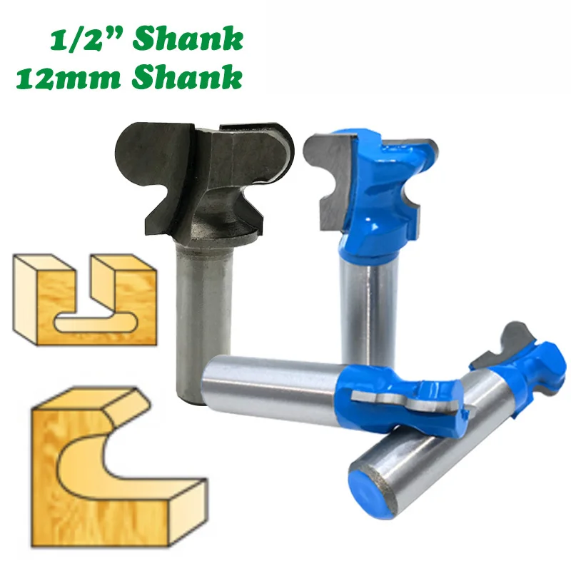 1PC12127MM12MMShankMillingCutterWoodCarvingDoubleFinger