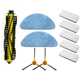 

Roller Brush Side Brush Mop Cloth Kit for Mamibot Exvac660 Vacuum Cleaner Parts Side Brushes Replacements