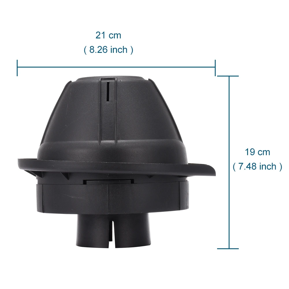 Air Snorkel Hoofd Paddestoel Hoofd Air Ram Hoofd Vervanging 1 Stuk Universele Met 3.35Inch 85Mm Inlaat Geen Pijp klem Hoop Clip Ring