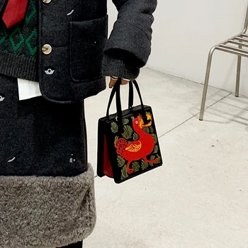 

Printed Duckling Handbag Fashion Simple Messenger Small Bag Female 2020 New Luxury Casual Women Purse and Handbags Sac A Main