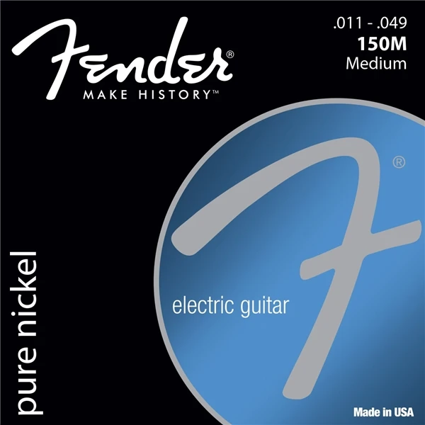 150M 11to49 Fender 150 оригинальные Струны для электрогитары из чистого никеля-150XL 150L 150R 150M - Цвет: 150M 11to49
