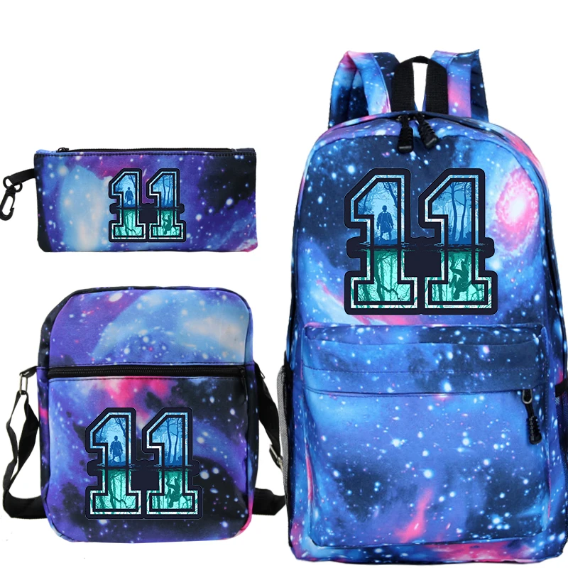 

Stranger Things Students School Backpacks Bags Travel Backpack Laptop Bagpack with Crossbody Bag Pen Bags 3pcs/set Sac A Dos
