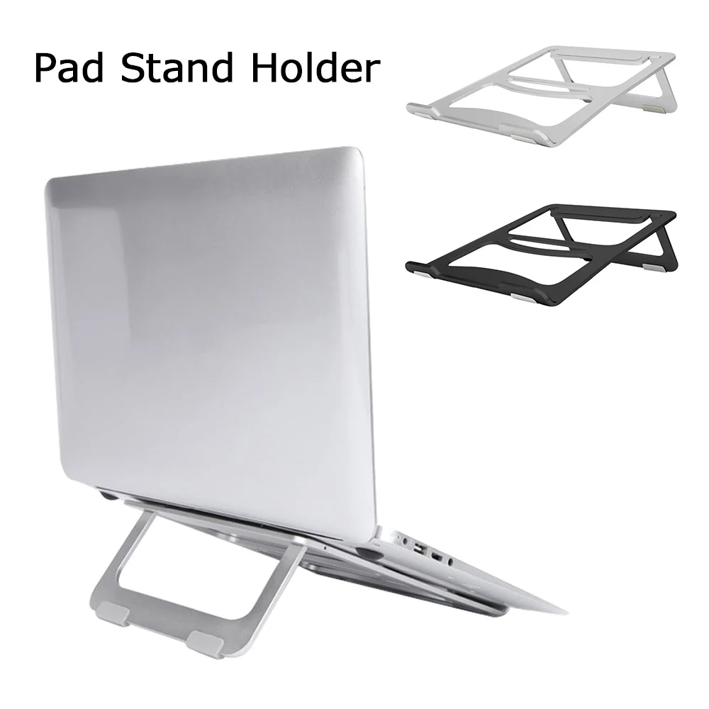 

Protable Folding Aluminum Laptop Stand Notebook Anti-slip Cooling Pad Stand Holder for Apple MacBook Mac Book Lenovo Samsung PC