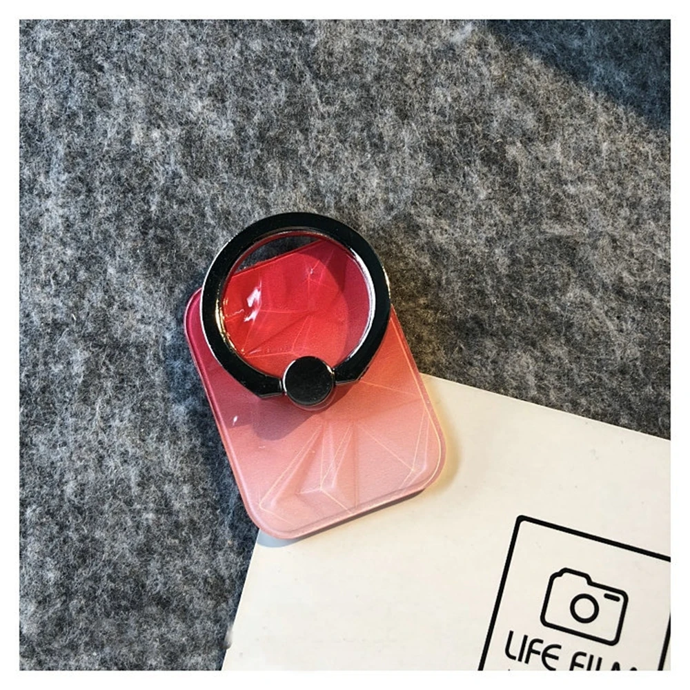 Red with Pink Цветной Кристальный держатель для телефона, подставка для iPhone 11, 360, сотовый смартфон, кольцо для Honor 10, iPhone 7, чехол, держатель - Цвет: Red with Pink