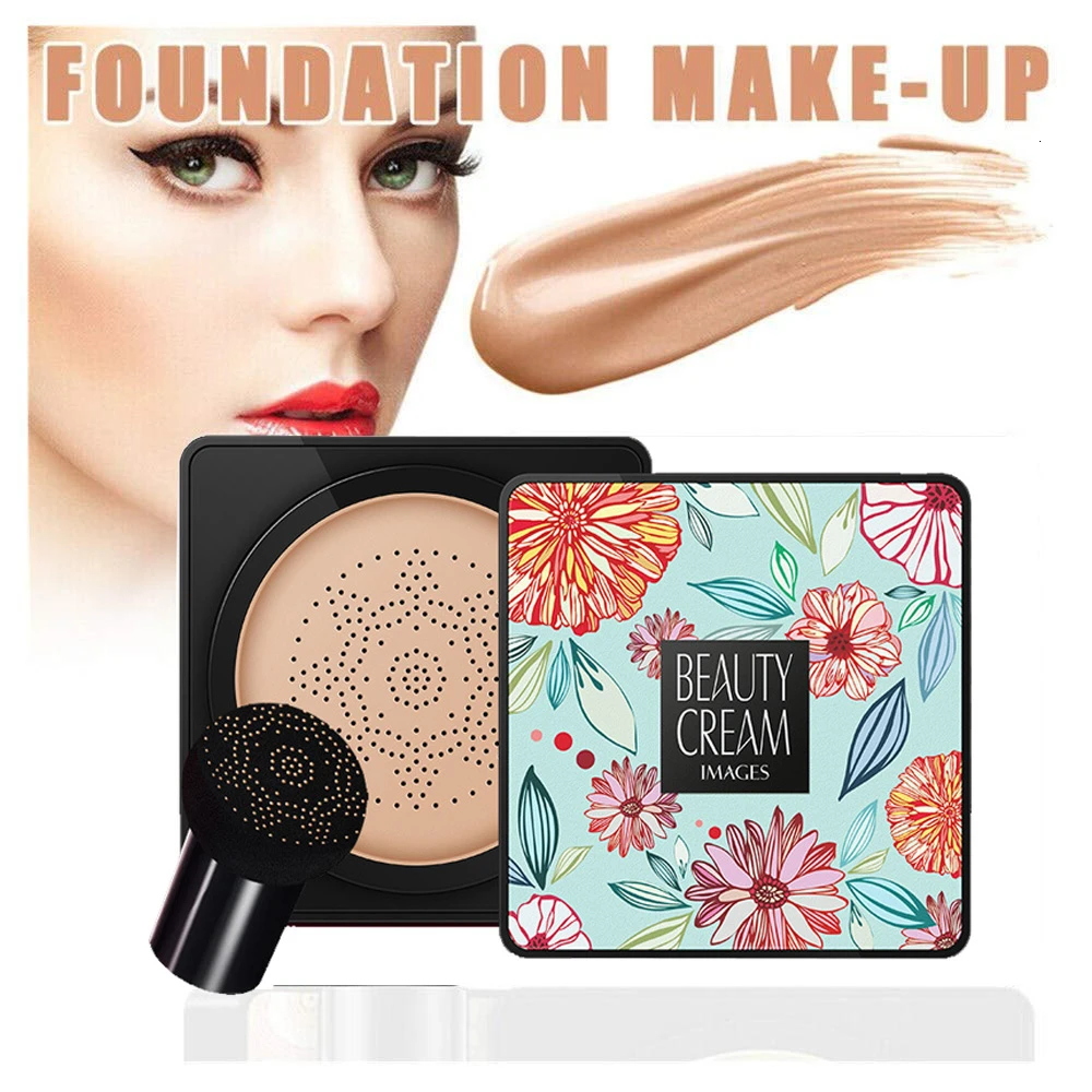 BB Air Cushion Foundation, новинка, Грибная головка, воздушная подушка, CC крем, консилер, увлажняющий, отбеливающий, для осветления лица, базовый тон, макияж