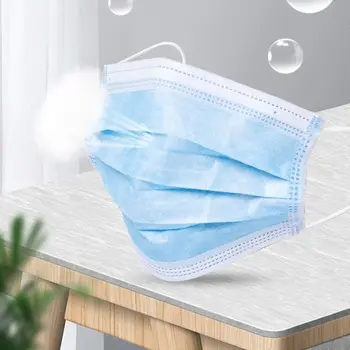 

20pcs Disposable Dustproof Mouth Mask 3 Layers Thicken Meltblown Respirator Mouth-Ruffle Breathable