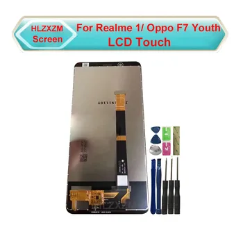 

Tested Ok For Realme 1 LCD Display With Touch Screen Digitizer Assembly Replacement With Tools For Oppo F7 Youth