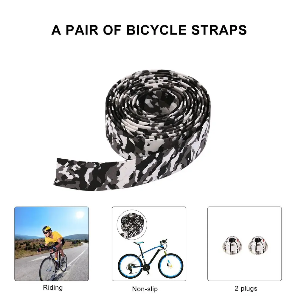 

High Quality Colorful Cycling Handle Belt Bike Bicycle Cork Handlebar Tape Wrap +2 Bar Free