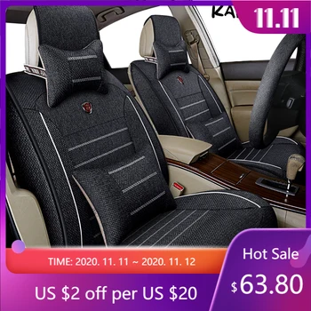 

KADULEE flax car seat cover for lifan x60 320 matiz daewoo logan renault matiz Auto accessories car-styling car seat protector