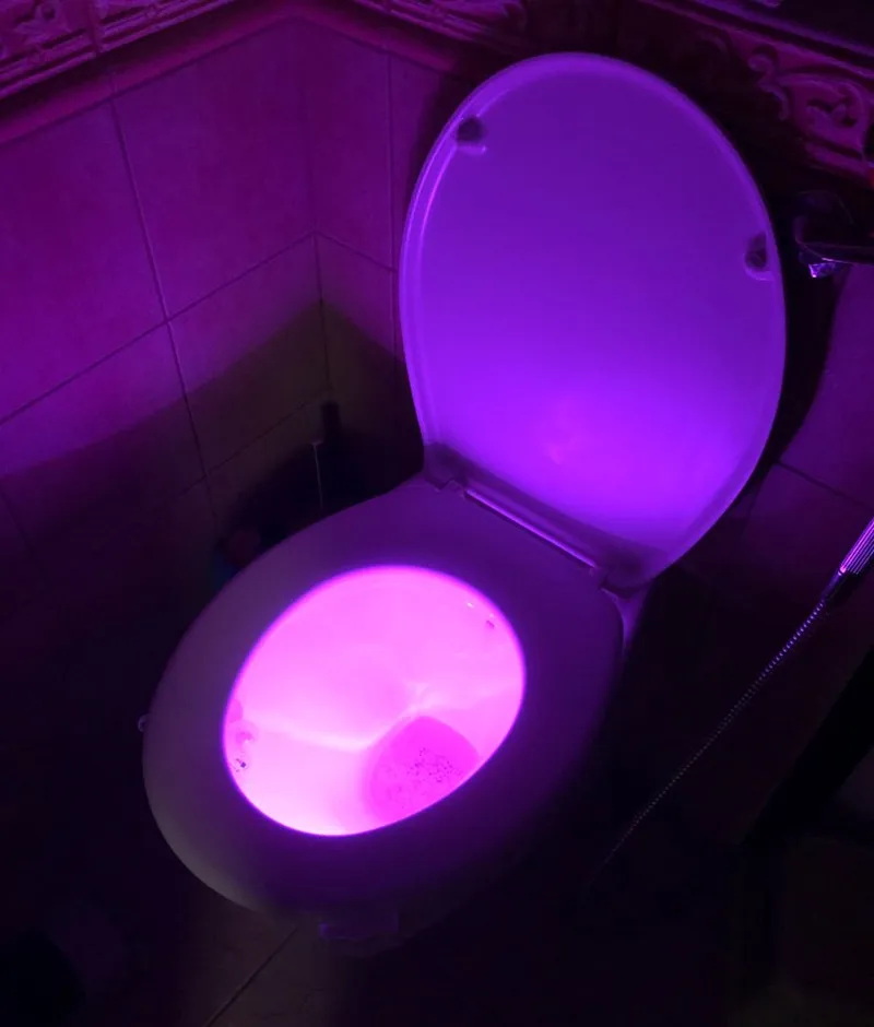 Санузел ванная комната умный туалет Ночник LED тело движение активированный
