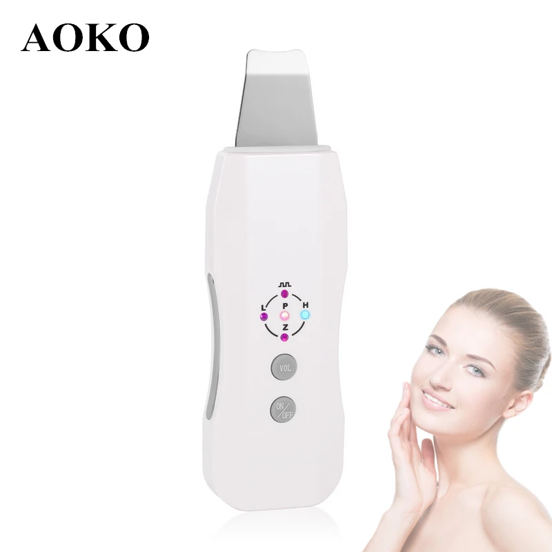AOKO перезаряжаемый ультразвуковой скребок для кожи устройство удаления